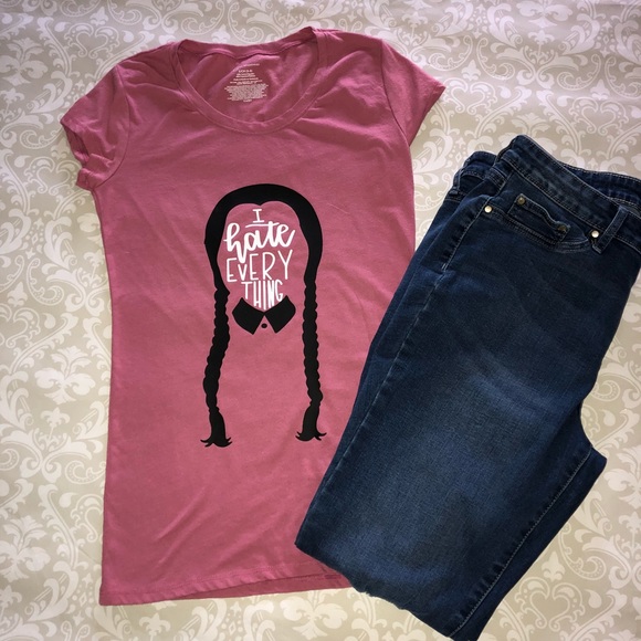 Tops - BNWT Wednesday Addams I Hate Everything Shirt